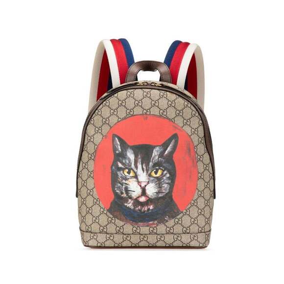 GUCCI Brown Leather Backpack main image 9